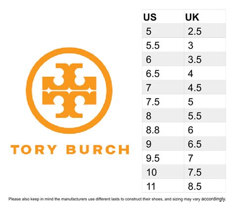 tory burch size chart clothes.